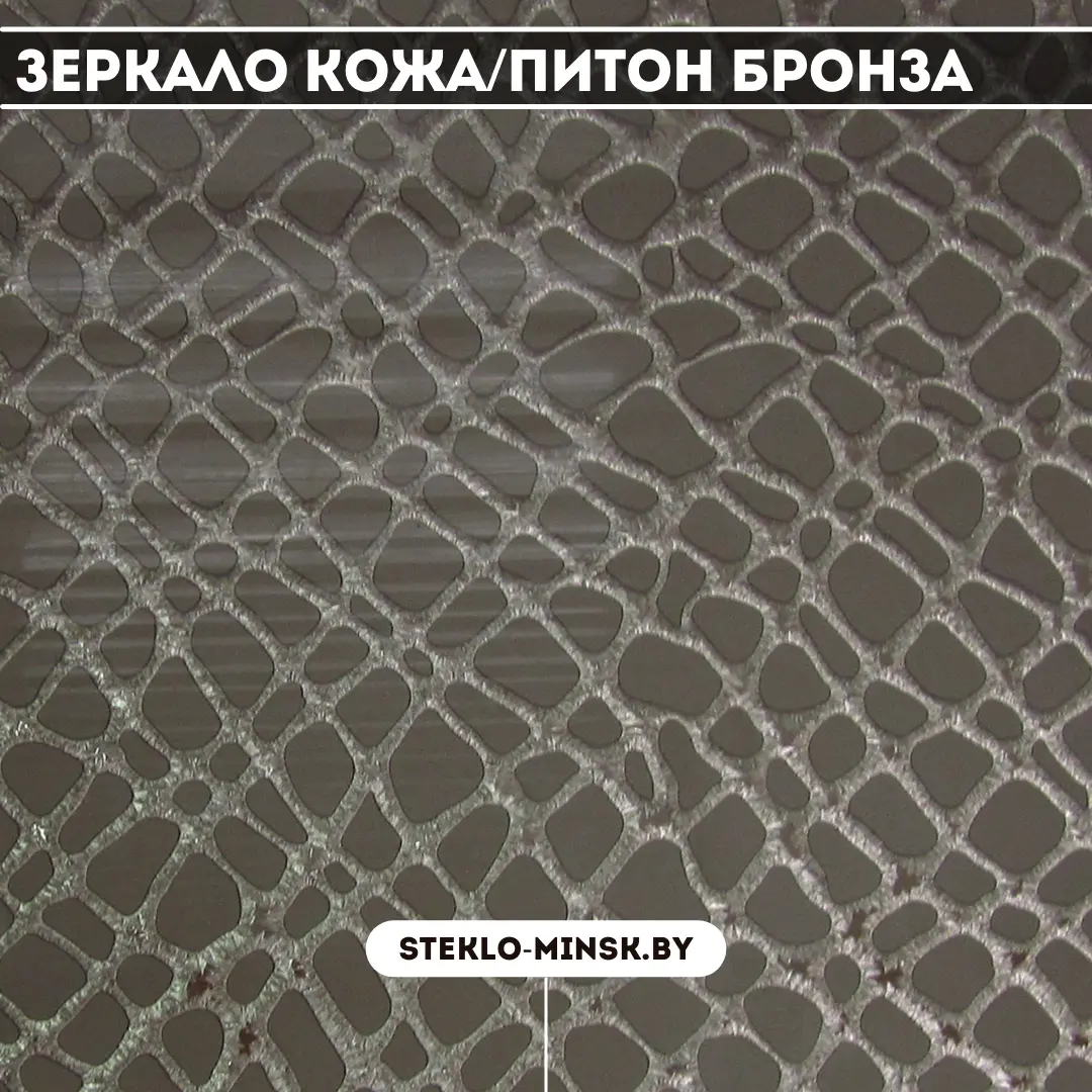 Зеркало Кожа/Питон бронза купить в Минске